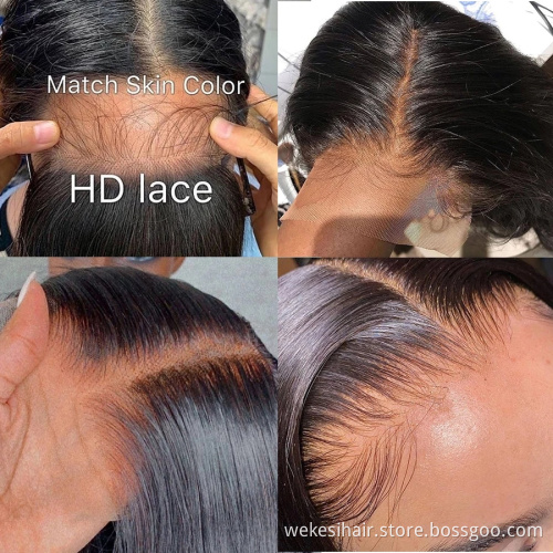 High Digital HD Thin Film Lace Closure / Fronta Transparent / HD Swiss Lace Fronta Virgin Cuticle Aligned Hair